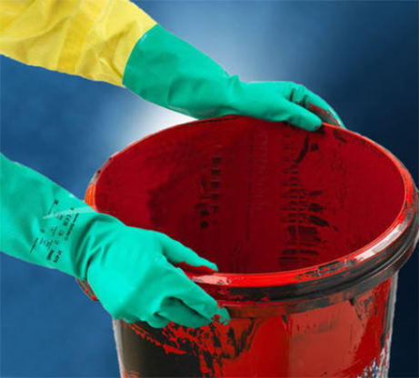 Ansell37-676丁腈防化耐酸堿手套